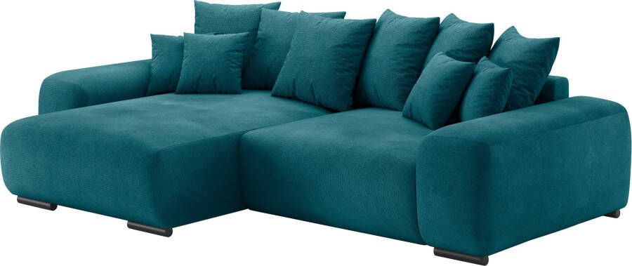 Mr. Couch Home affaire Hoekbank Riveo Doorlopende slaper met EasyBett-slaapfunctie bedlade