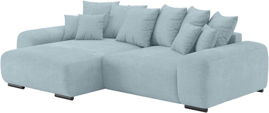 Mr. Couch Home affaire Hoekbank Riveo luxe met duraspring-pocketveringkern belastbaar tot 140 kg