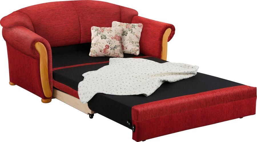 Home affaire 2-zitsbank Milano slaapbank in landhuisstijl comfortabel ligoppervlak 188 124cm