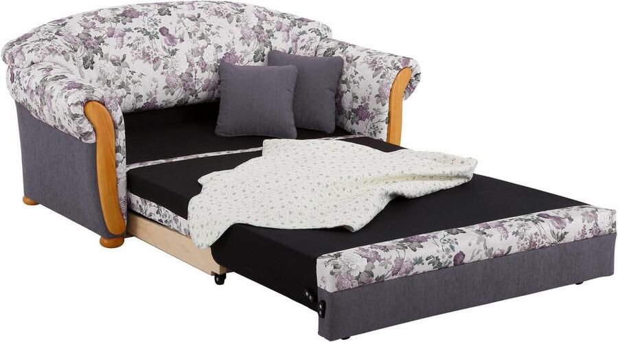 Home affaire 2-zitsbank Milano slaapbank in landhuisstijl comfortabel ligoppervlak 188 124cm
