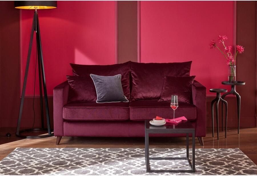 Home affaire 2-zitsbank Renesse los kussen opstaande naad aan zitkussen