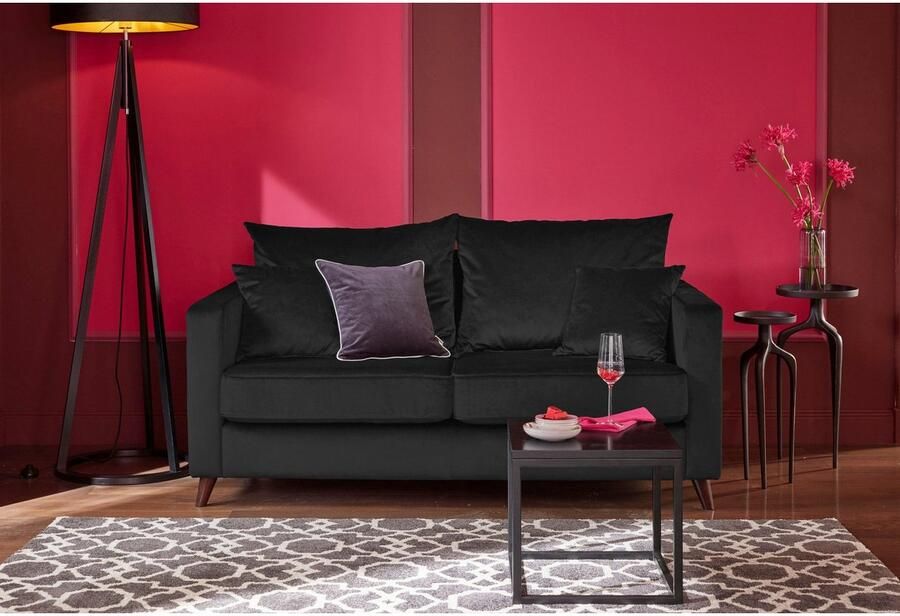 Home affaire 2-zitsbank Renesse los kussen opstaande naad aan zitkussen