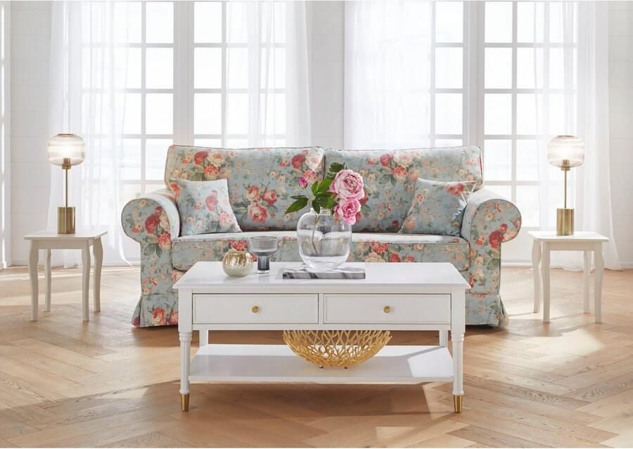 Home affaire 3-zitsbank Shadmoor Hoezen-look in uni of met bloemenprint