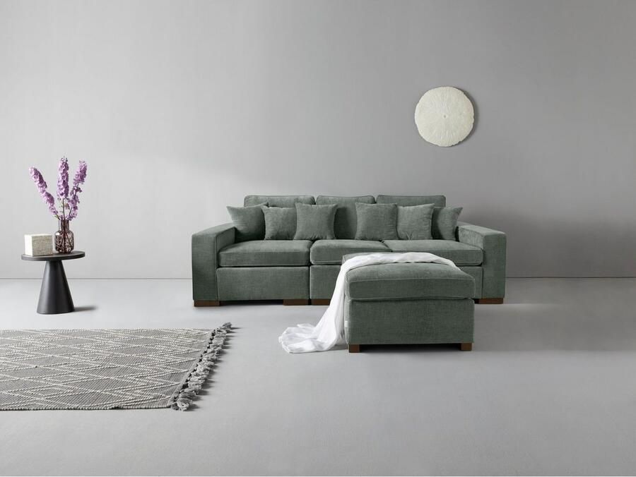 Home affaire 3-zitsbank Skara Loungebank met binnenveringsinterieur in vele overtrekkwaliteiten