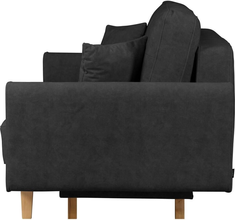 Home affaire 3-zitsbank TRIPLO optioneel slaapbank met bedlade afmetingen B D H: 215 100 89 cm