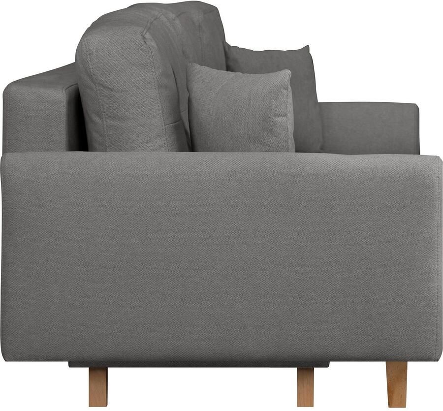 Home affaire 3-zitsbank TRIPLO optioneel slaapbank met bedlade afmetingen B D H: 215 100 89 cm