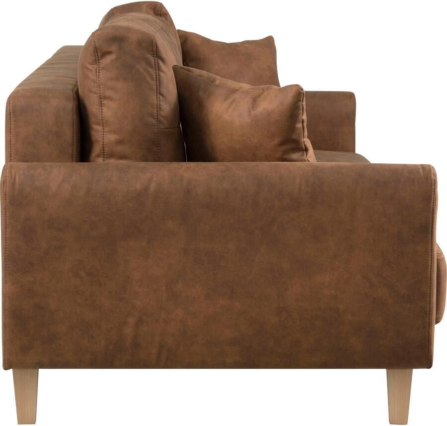 Home affaire 3-zitsbank TRIPLO optioneel slaapbank met bedlade afmetingen B D H: 215 100 89 cm