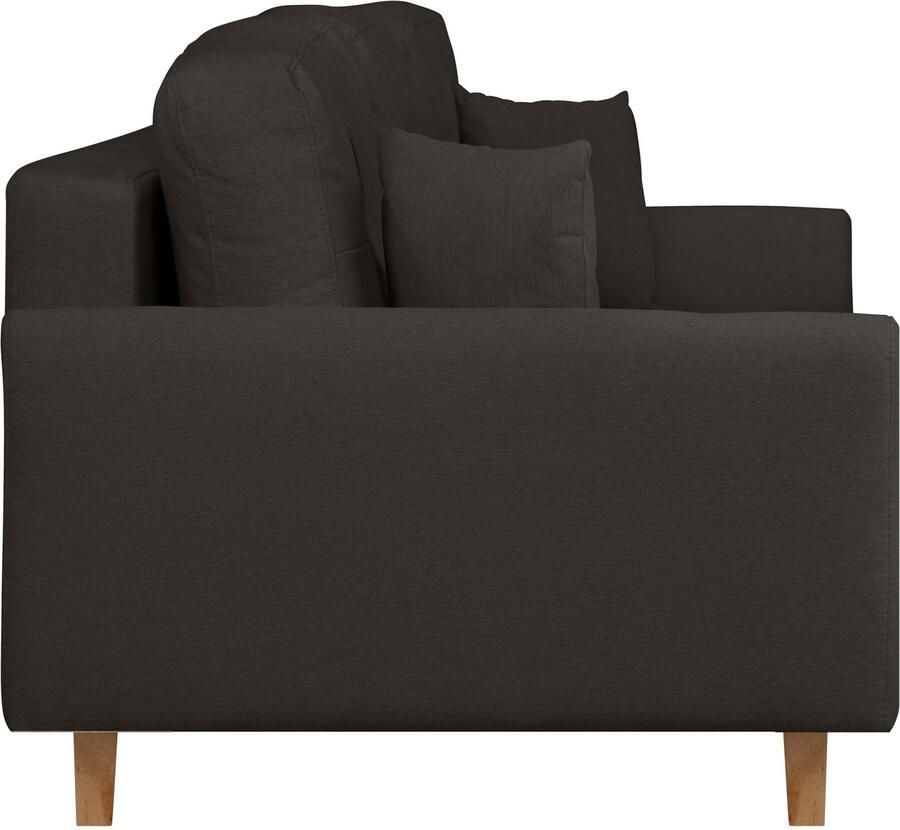 Home affaire 2-zitsbank TRIPLO met golfsysteem afmetingen B D H: 165 100 89 cm Bank met stiksel in het ruggebied incl. rugkussen en sierkussen