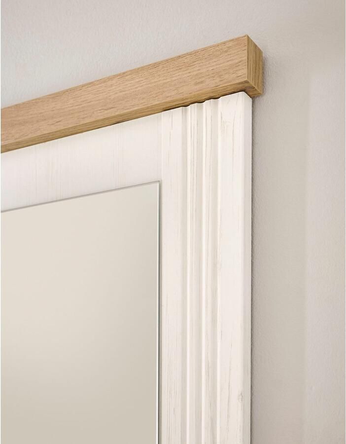 Home affaire Badkamerserie WESTMINSTER badkamer in landhuisstijl 2-delig badkamer Wand-wastafel spiegel met plank in 2 kleuren breedte 80 cm (2-delig)