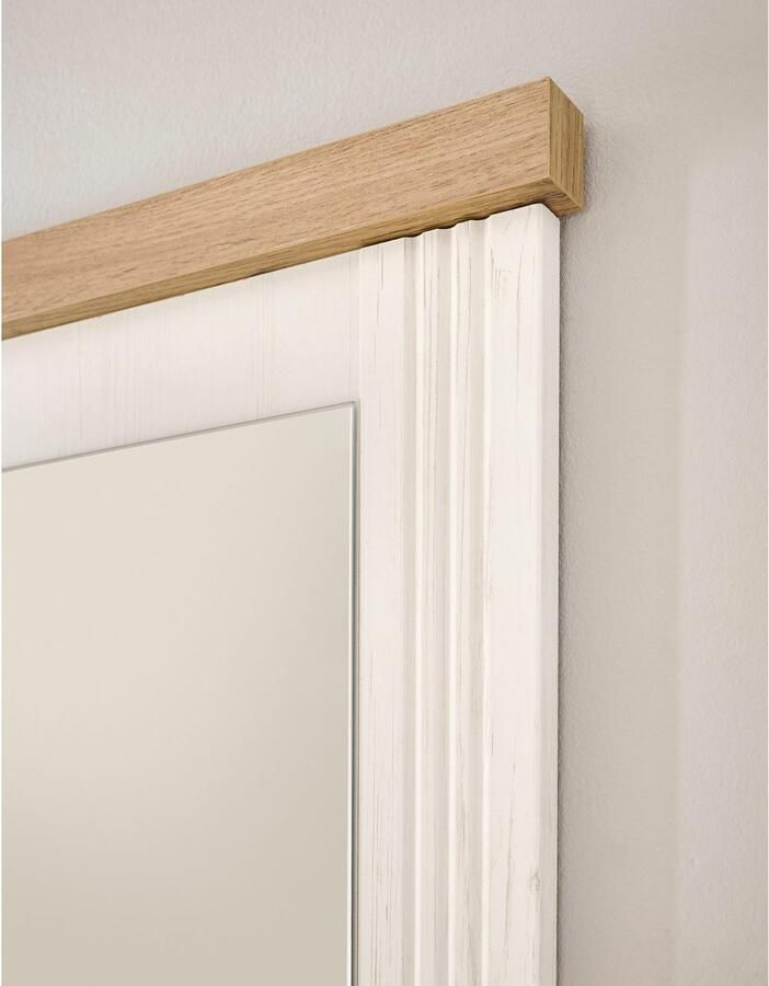 Home affaire Badkamerserie WESTMINSTER badkamer in landhuisstijl 2-delig badkamer Waschtafel spiegel met plank in 2 kleuren beschikbaar breedte 80 cm (2-delig)