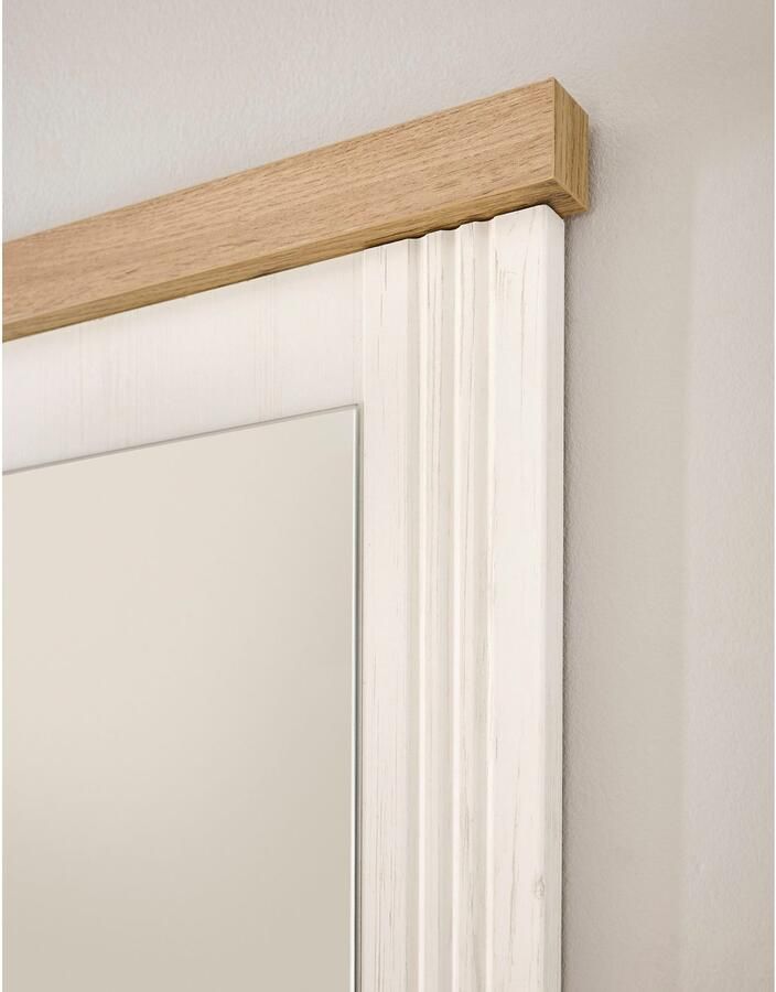 Home affaire Badkamerserie WESTMINSTER badkamer in landhuisstijl 2-delig badkamer Waschtafel spiegel met plank in 2 kleuren beschikbaar breedte 60 cm (2-delig)