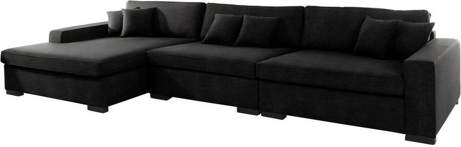 Home affaire Bank-hoekelement Skara XXL L-vorm Loungebank XXL met binnenveringsinterieur in vele overtrekkwaliteiten