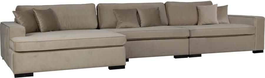 Home affaire Bank-hoekelement Skara XXL L-vorm Loungebank XXL met binnenveringsinterieur in vele overtrekkwaliteiten