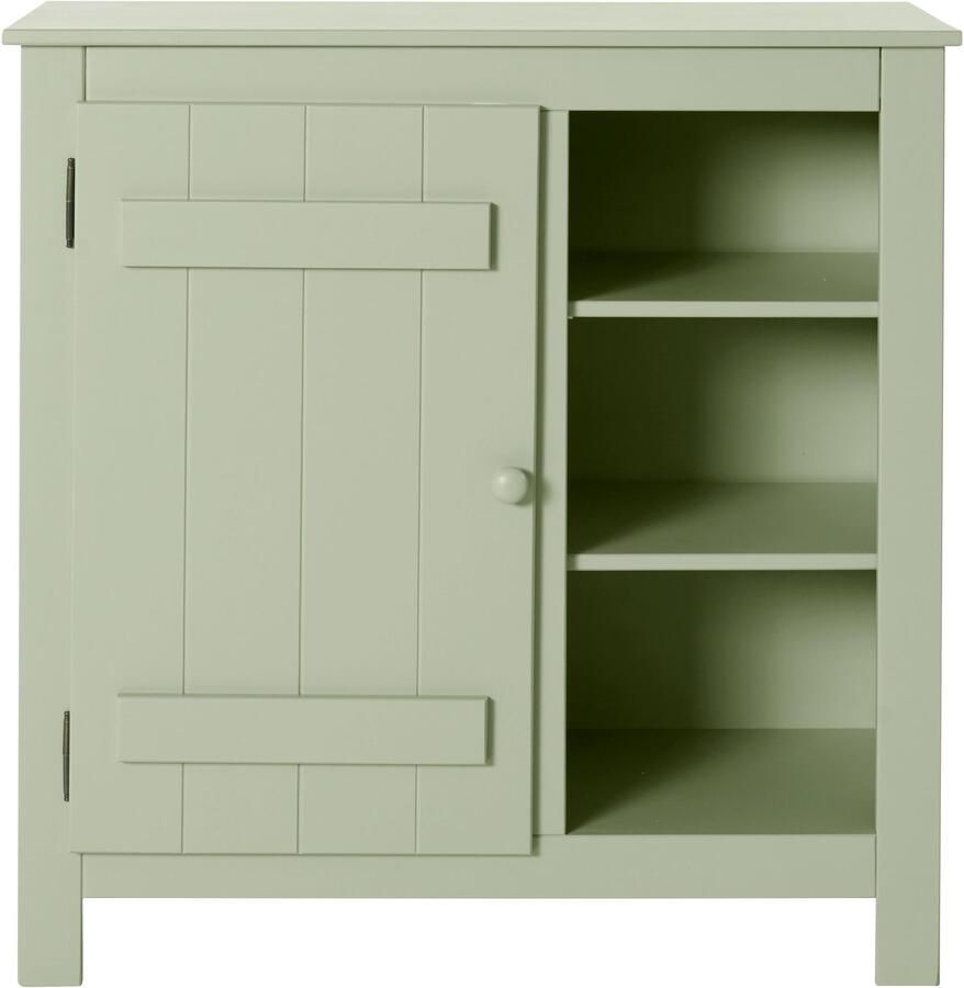 Home affaire Bergkast Bertram Massief hout 4 verstelbare planken magnetische sluiting hoogte 90 cm