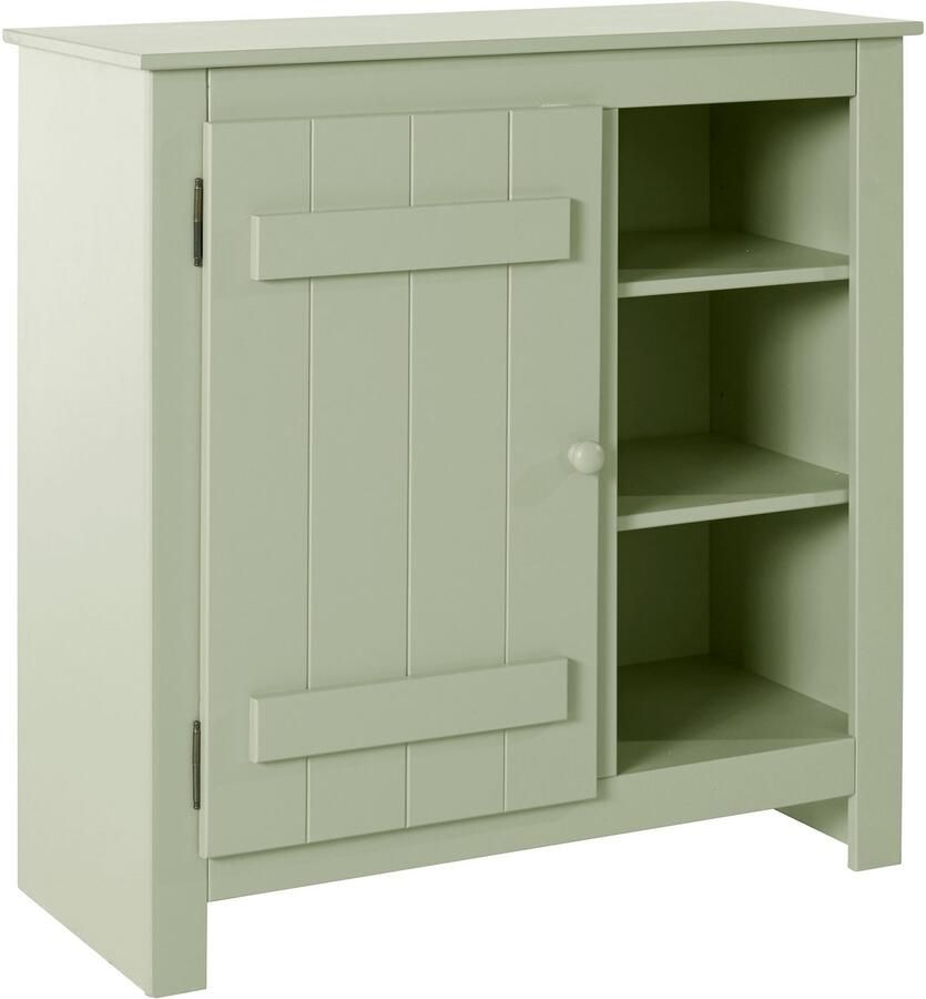 Home affaire Bergkast Bertram Massief hout 4 verstelbare planken magnetische sluiting hoogte 90 cm
