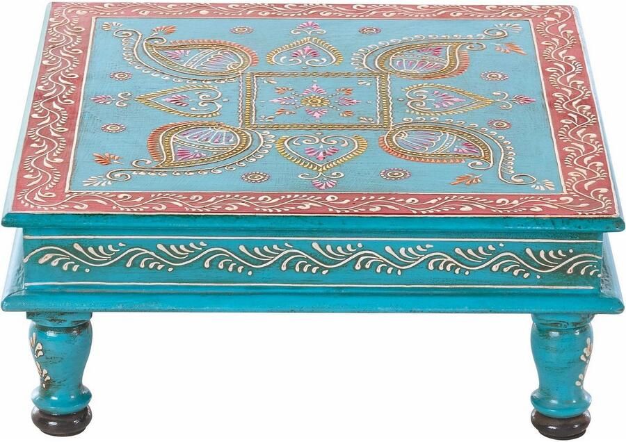 Home affaire Bijzettafel Bajo Mangohout handgeschilderd breedte 40 cm