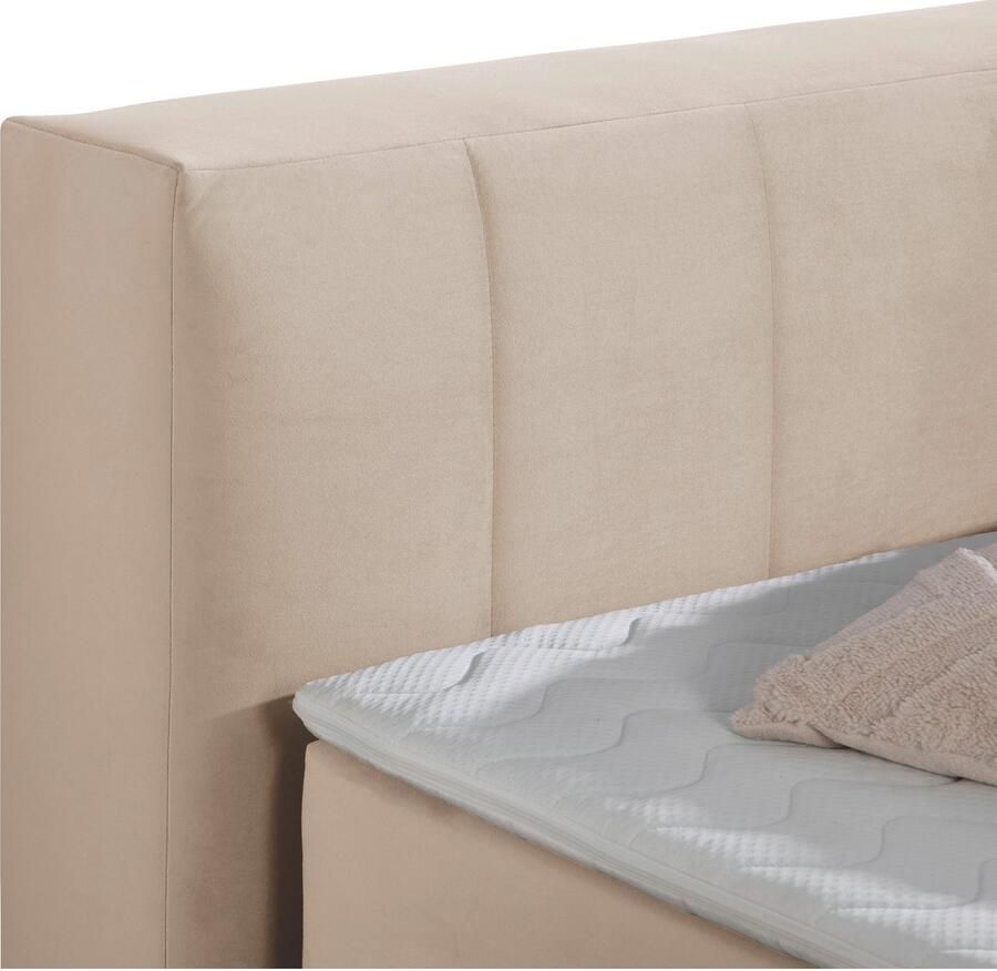 Home affaire Boxspring Chelles incl. matrastopper in xxl- extra lang 220 cm onderbak met elegante welving