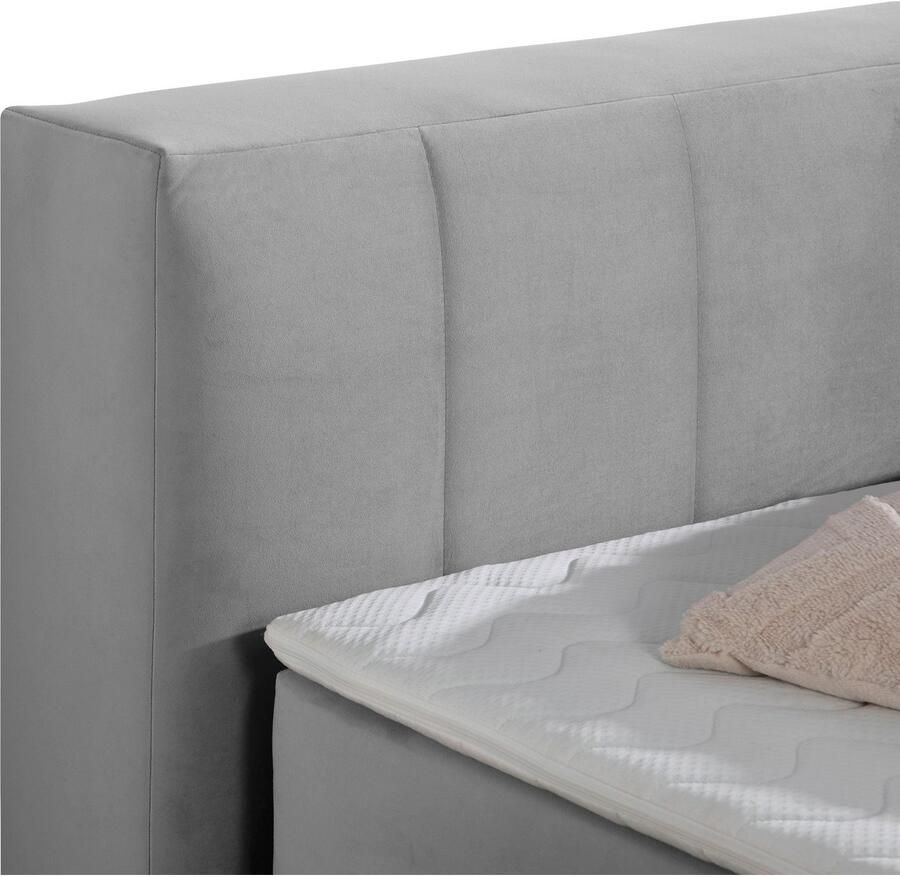 Home affaire Boxspring Chelles incl. matrastopper in xxl- extra lang 220 cm onderbak met elegante welving