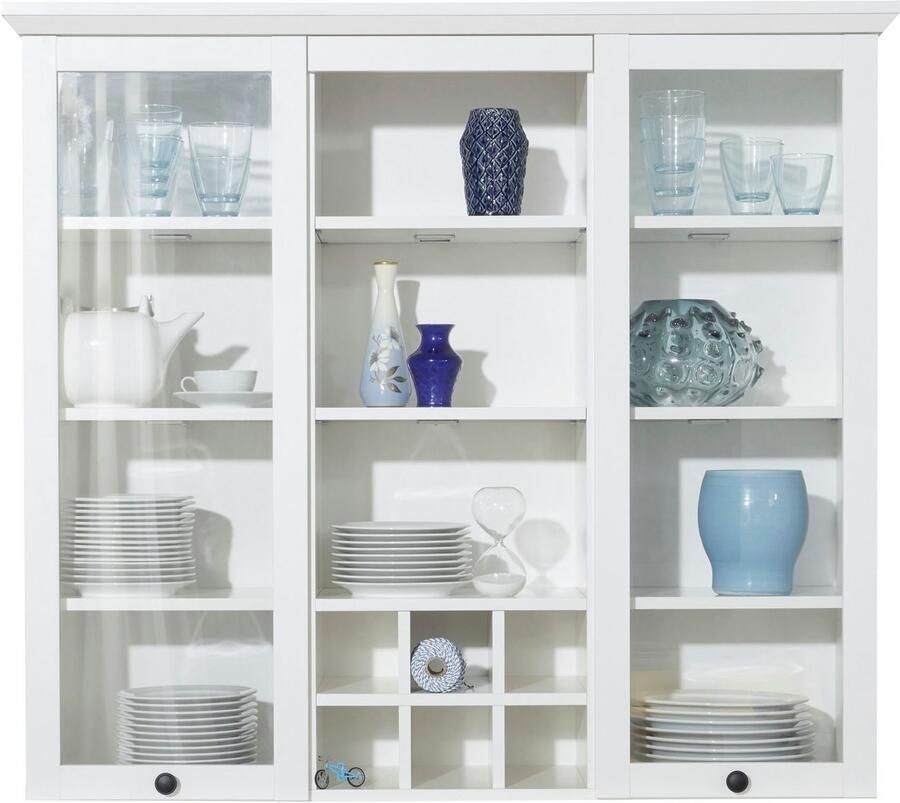 Home affaire Buffet-opzetkast Örebro Buffetopzetstuk met 2 deuren & 9 vakken (B D H) 119 36 106 cm (1 stuk)