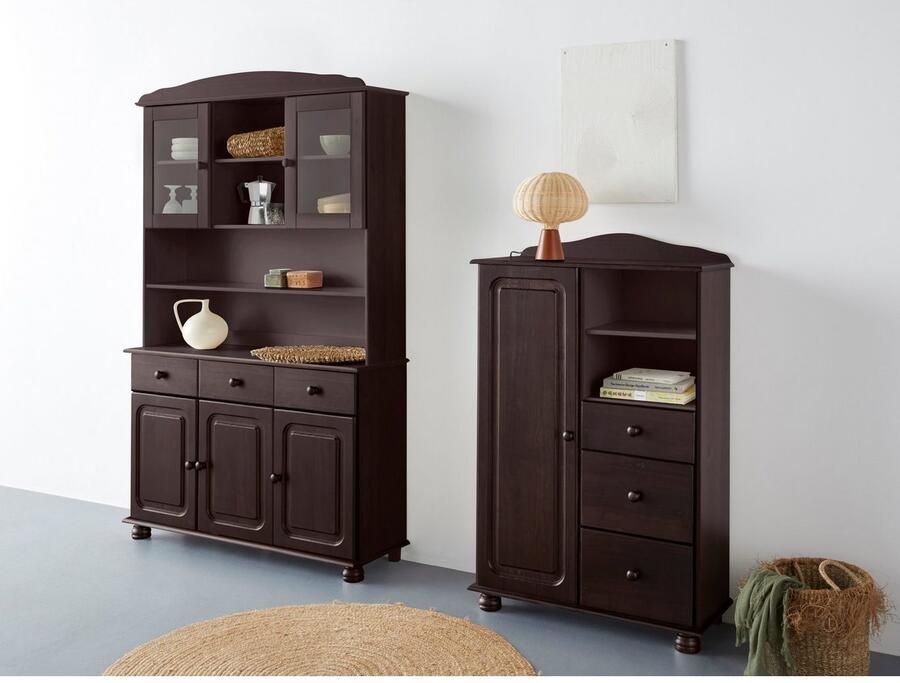 Home affaire Buffetkast Mette Met 2 laden en veel bergruimte achter 4 deuren hoogte 181cm (2 stuks)