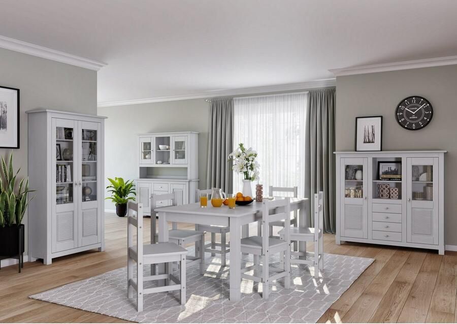 Home affaire Eettafel Rauna Van massief grenen