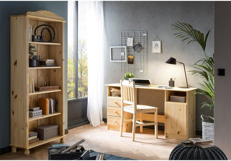 Home affaire Bureau Chur Gemaakt van massief grenenhout thuiskantoor