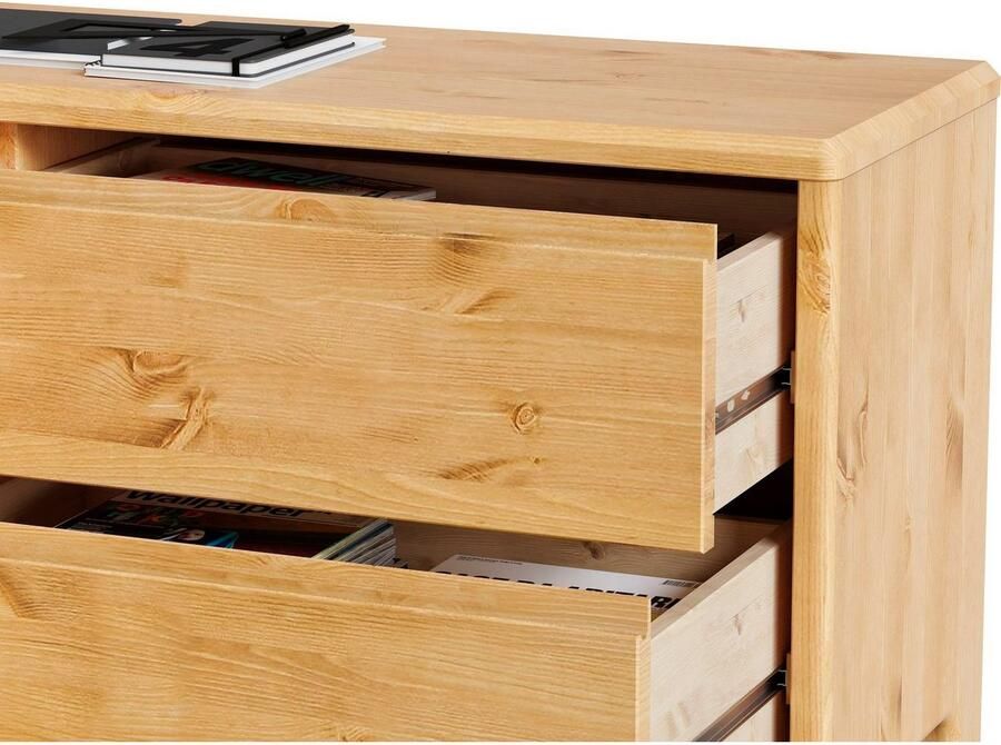 Home affaire Bureau Luven van massief hout in 2 breedtes variabel gebruik als bureau of hoekbureau