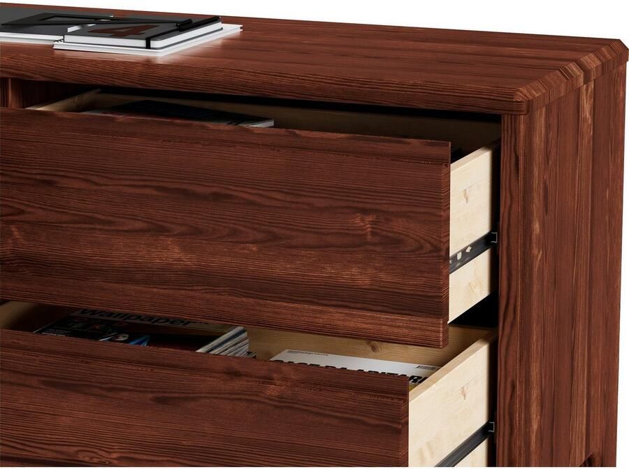 Home affaire Bureau Luven van massief hout in 2 breedtes variabel gebruik als bureau of hoekbureau