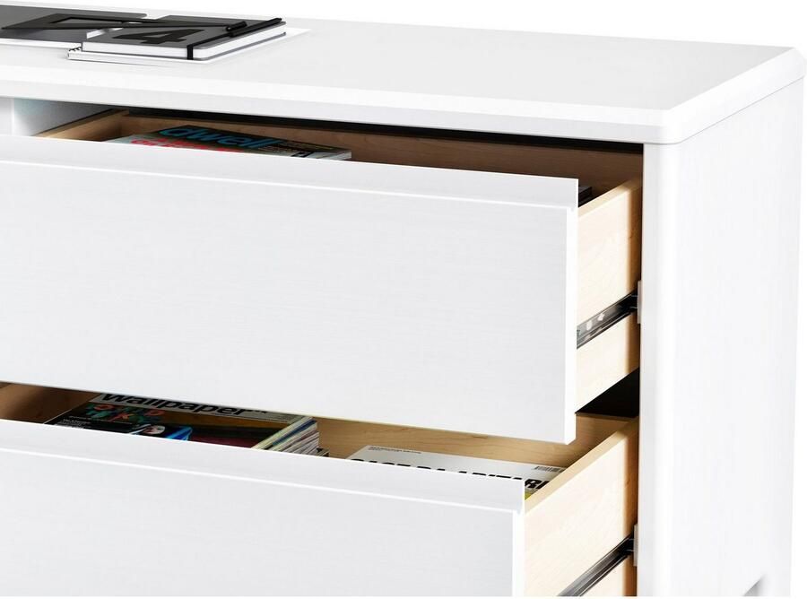 Home affaire Bureau Luven van massief hout in 2 breedtes variabel gebruik als bureau of hoekbureau