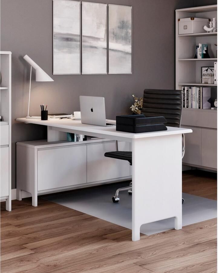 Home affaire Bureau Luven van massief hout in 2 breedtes variabel gebruik als bureau of hoekbureau