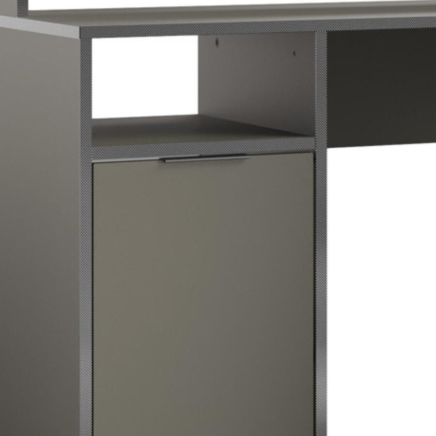 Home affaire Hoekbureau Omaha Gamingtafel met deur tower vak en monitorplank breedte 139 cm