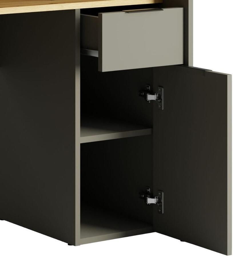 Home affaire Bureau PEORIA Gamingtafel met lade en monitorsteun breedte 160 x 70 cm