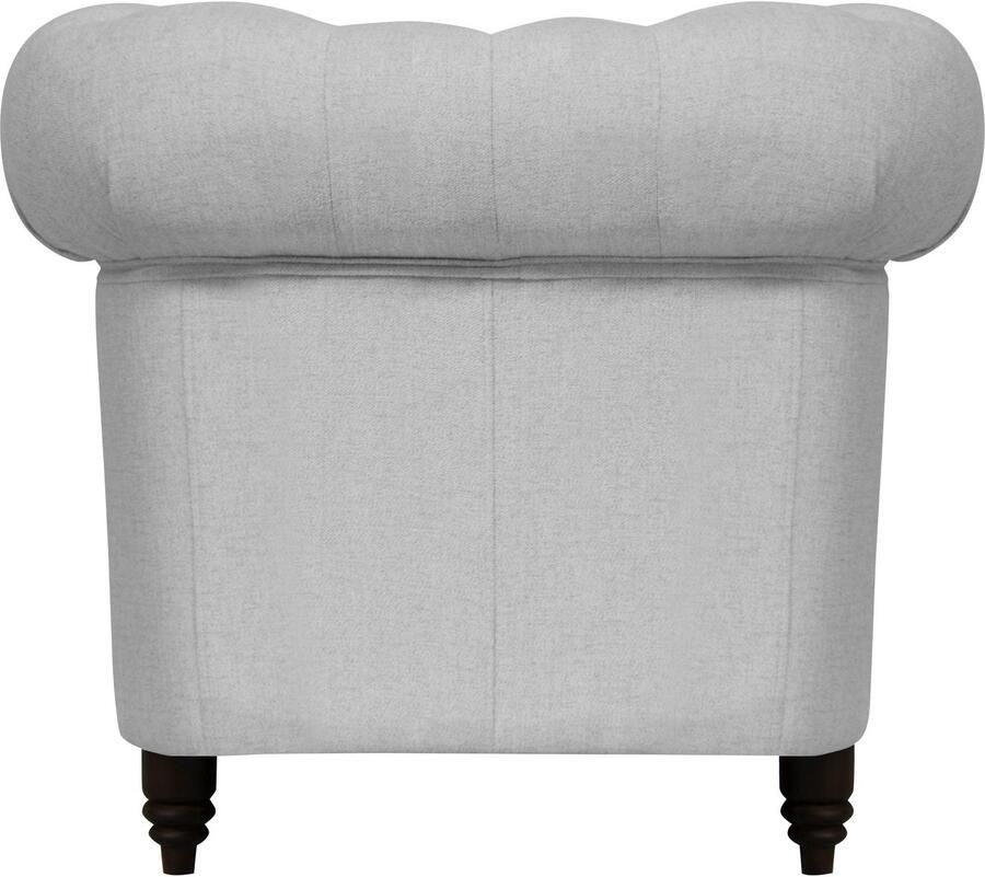 Home affaire Chesterfield-fauteuil Aarburg fauteuil luxueuze capitonnage en siernagels in chesterfield-design