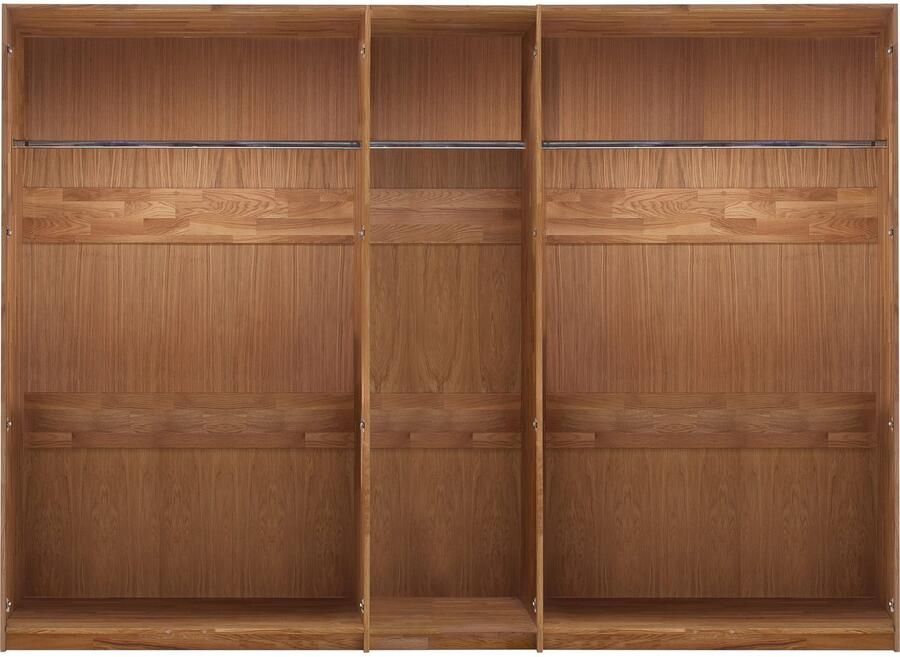 Home affaire Draaideurkast Chamara van massief eikenhout in verschillende breedten hoogte 218 cm