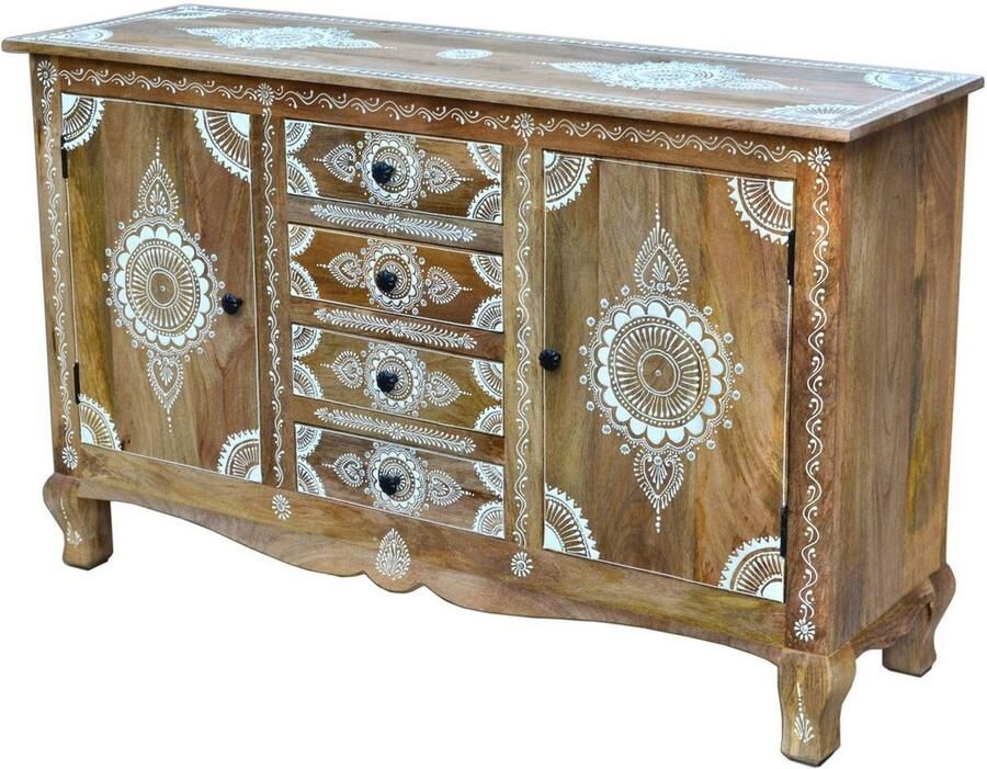 Home affaire Dressoir Gullaba Commode handgeschilderd breedte 140 cm