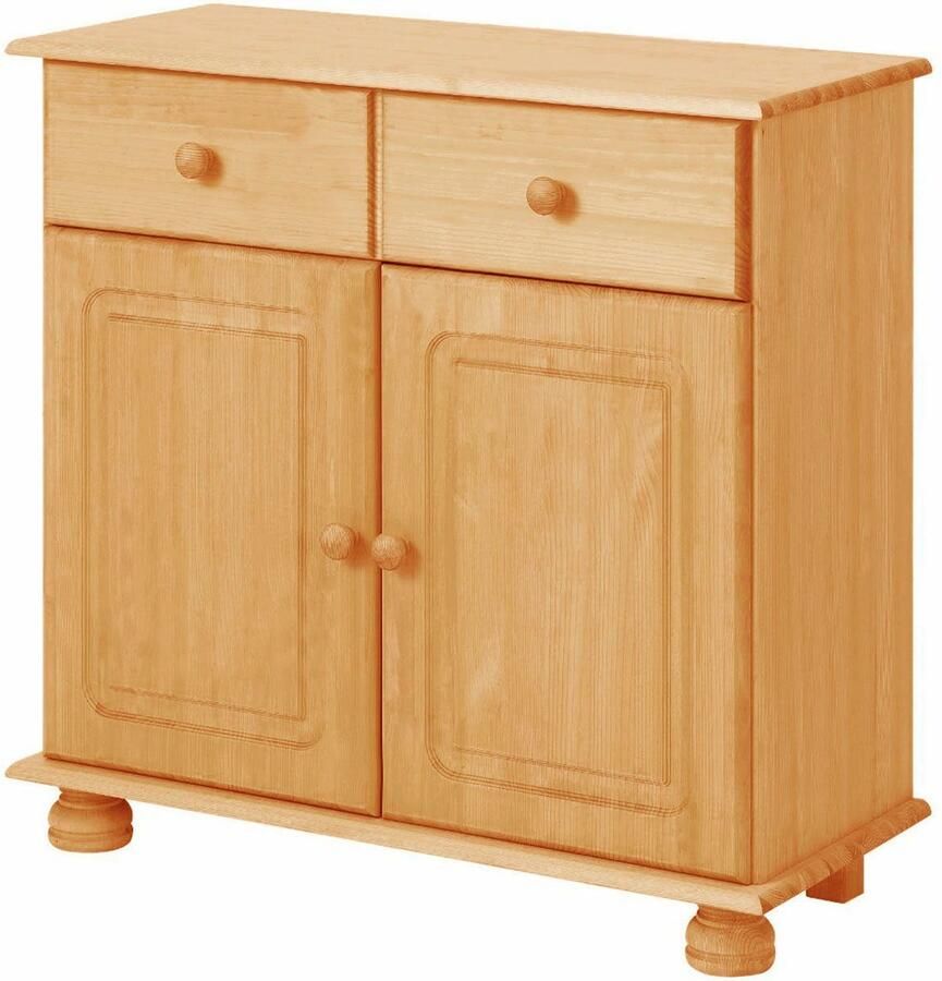 Home affaire Dressoir Mette Commode met gefreesde bolvormige voeten breedte 80 cm