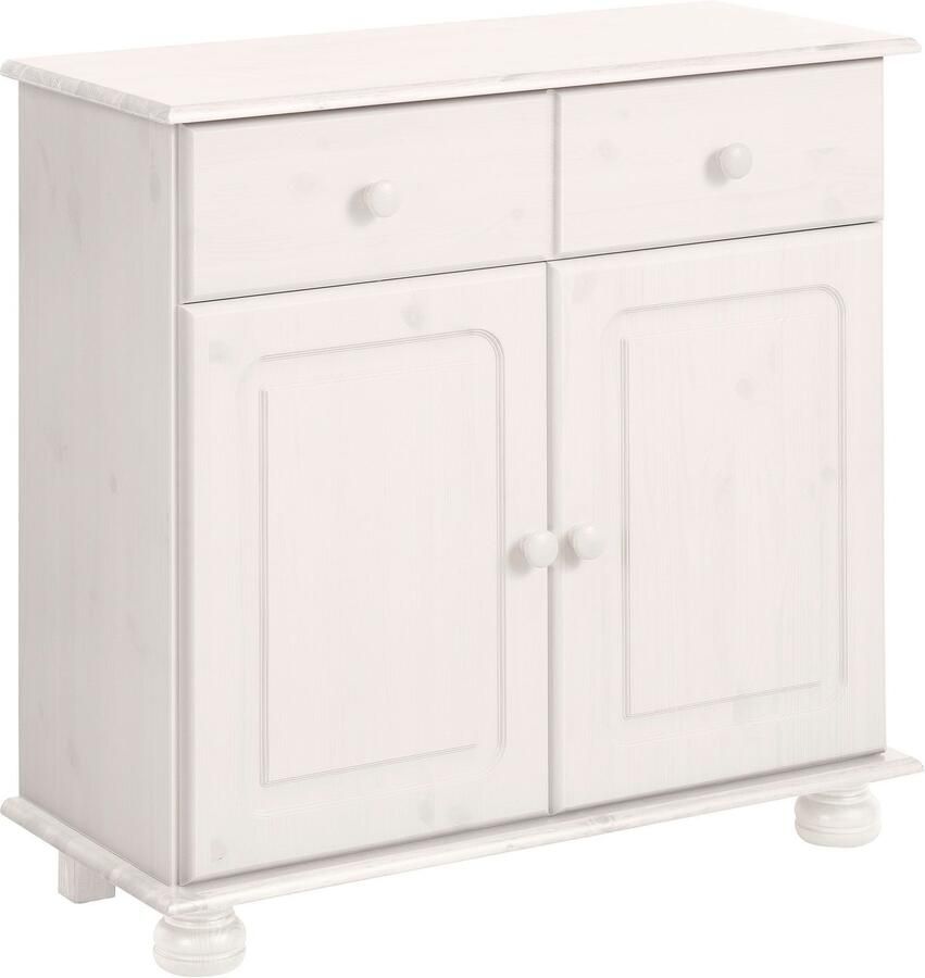 Home affaire Dressoir Mette Commode met gefreesde bolvormige voeten breedte 80 cm