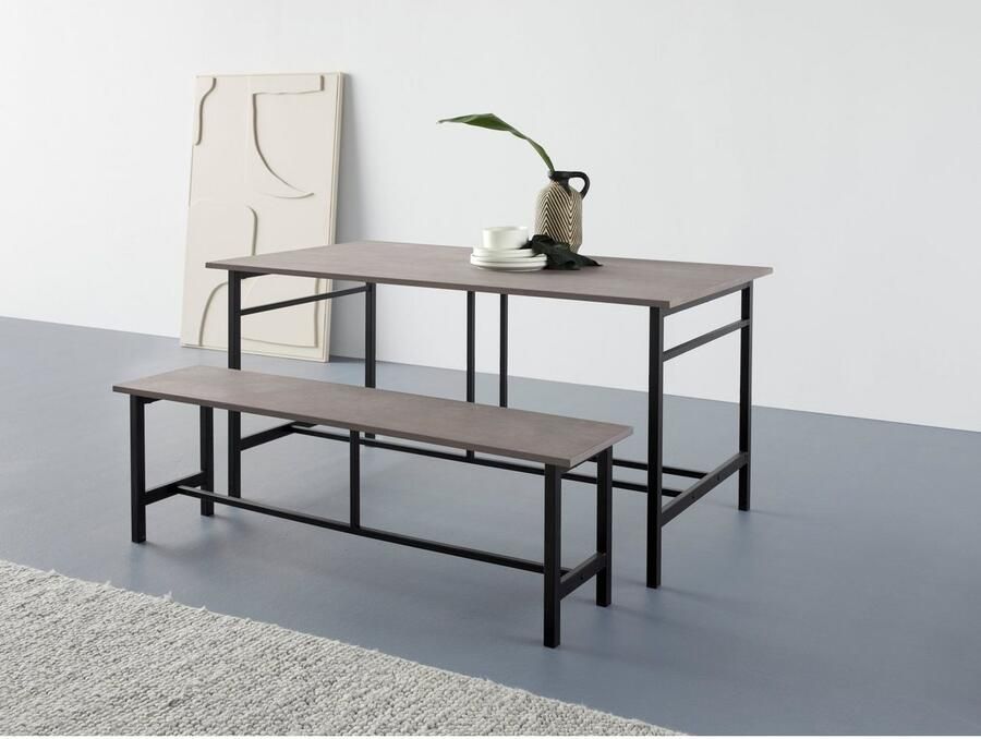 Home affaire Eetbank Sare Met echt houtfineer van eiken