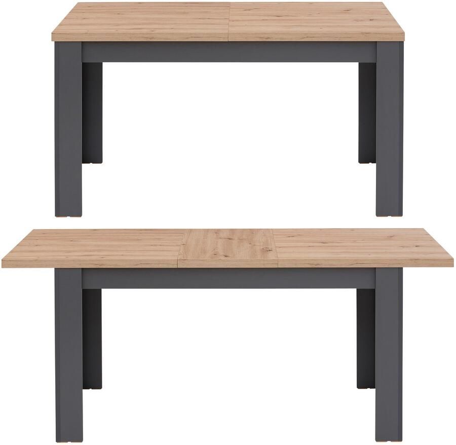 Home affaire Eethoek Bergamo 7-delig eettafelgroep met uitschuifbare tafel verkrijgbaar in veel kleuren (set 7-delig)