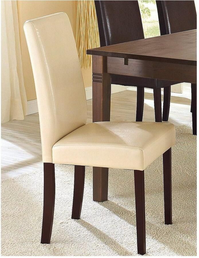 Home affaire Eetkamerstoel Roko in sets van 2 4 of 6 massief houten frame (set)