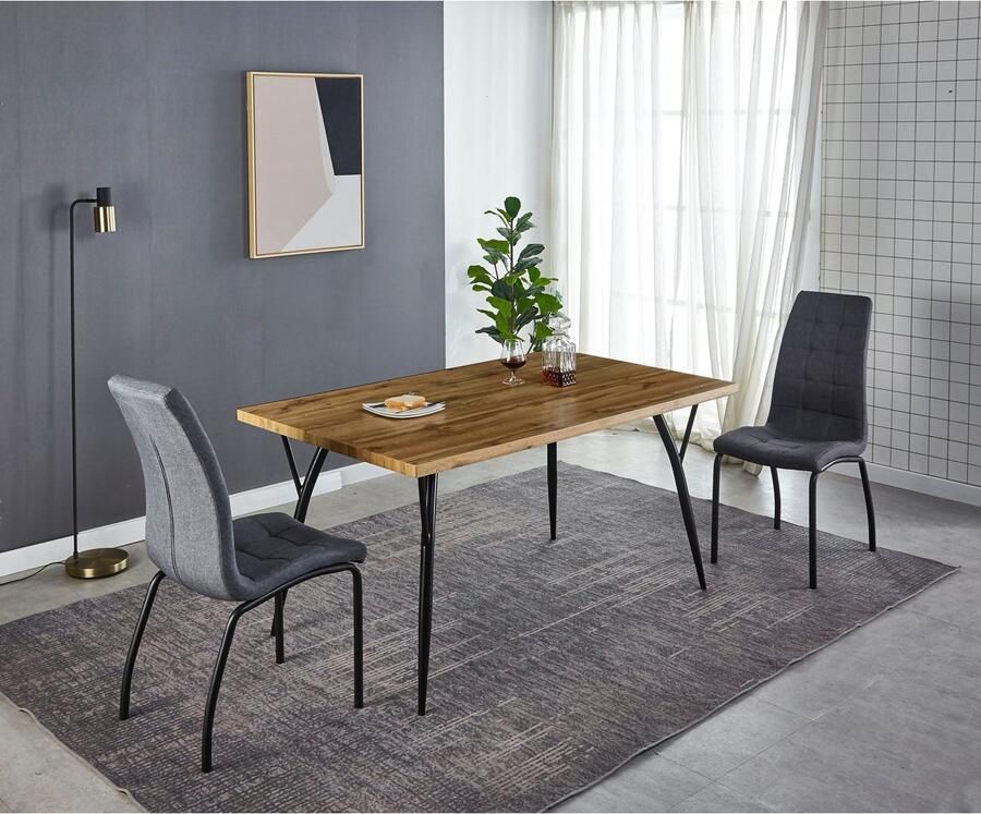 Artistiq Living Artistiq Eettafel Orrin Eikenlook 150 x 90cm Bruin