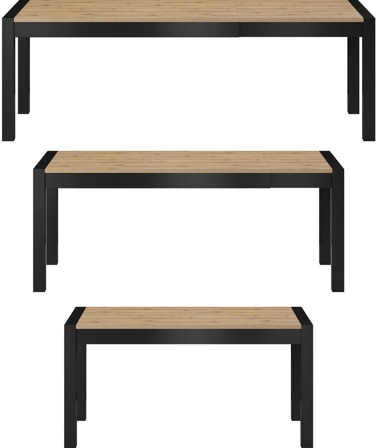Home affaire Eettafel Aktiv (bxdxh): 160-240x90x78 5 cm uitschuifbaar van 160 cm tot 240 cm
