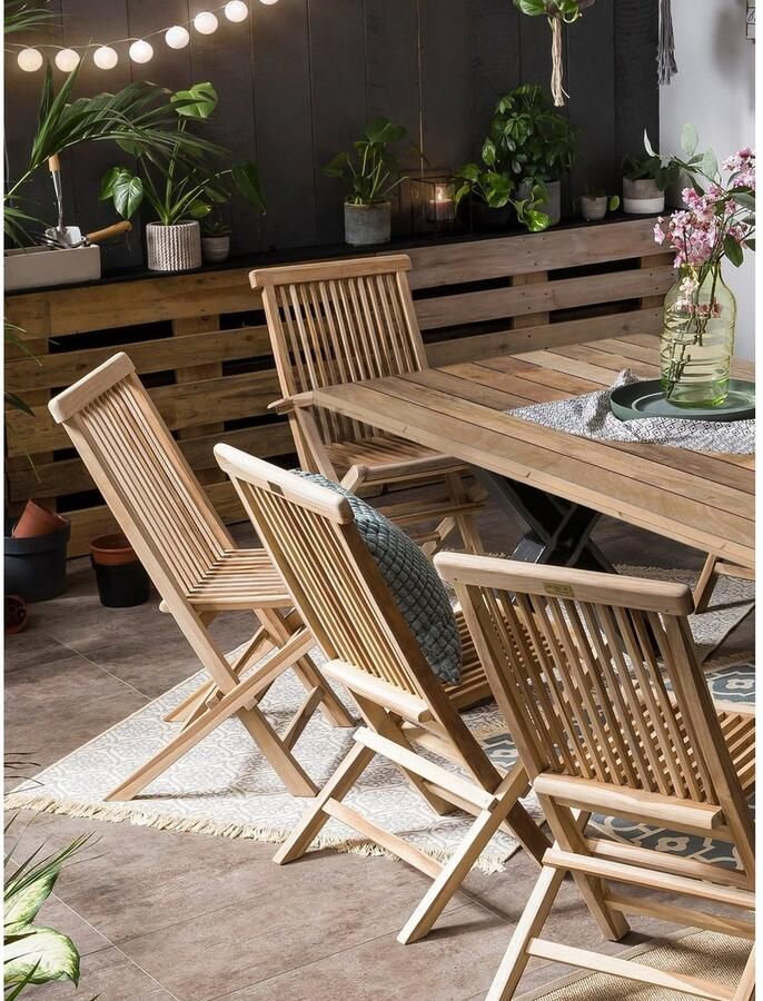 Home affaire Eettafel Aletsch gemaakt van onbehandeld hout gerecycled steigerhout