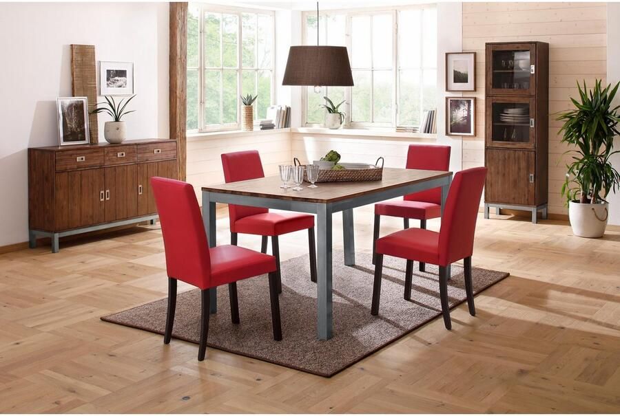 Home affaire Eettafel Kenya van massief acaciahout in 160 of 200 cm breedte