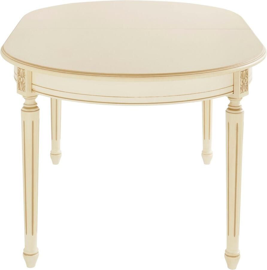 Home affaire Eettafel Luigi Breedte 166-216 cm naturel wit