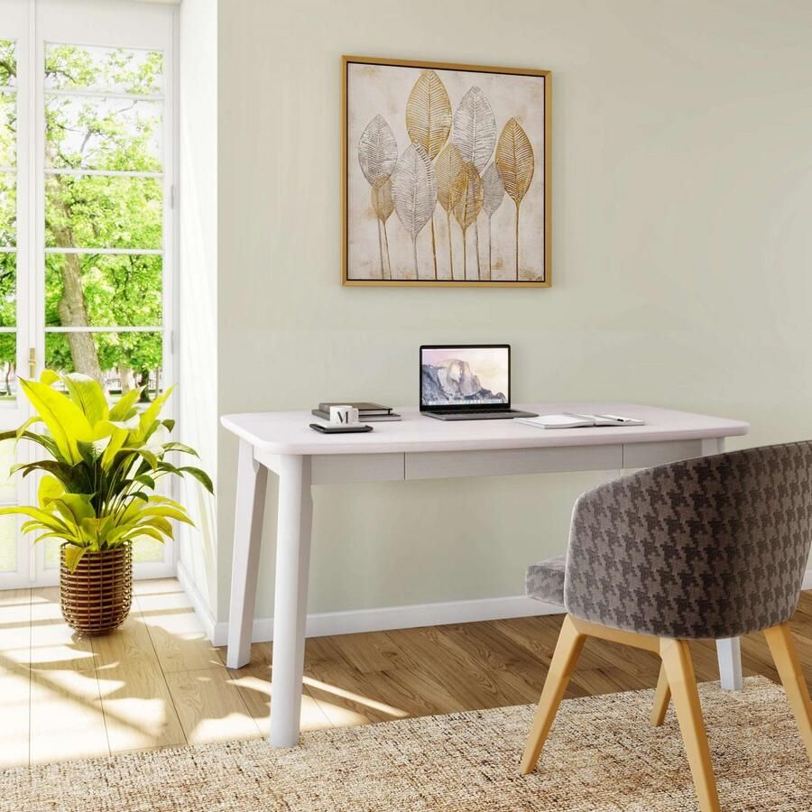 Home affaire Eettafel Palermo multifunctionele tafel werktafel bureau met opbergruimte opklapbaar blad home office bureau massief hout