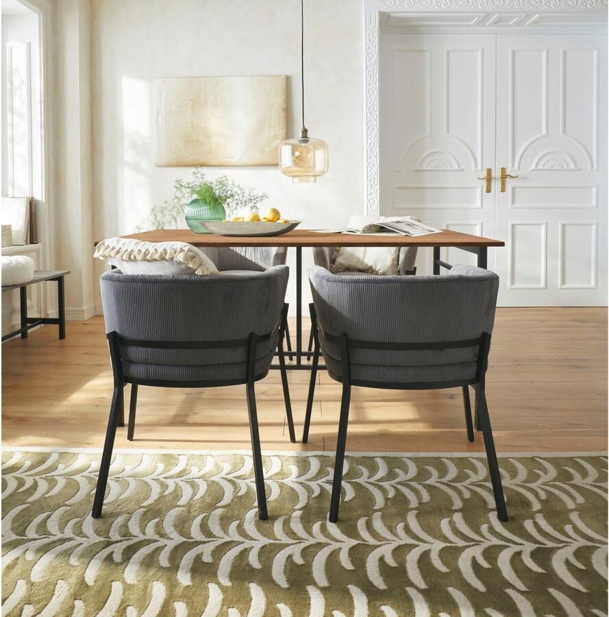 Home affaire Eettafel Sare met echt houtfineer van eiken