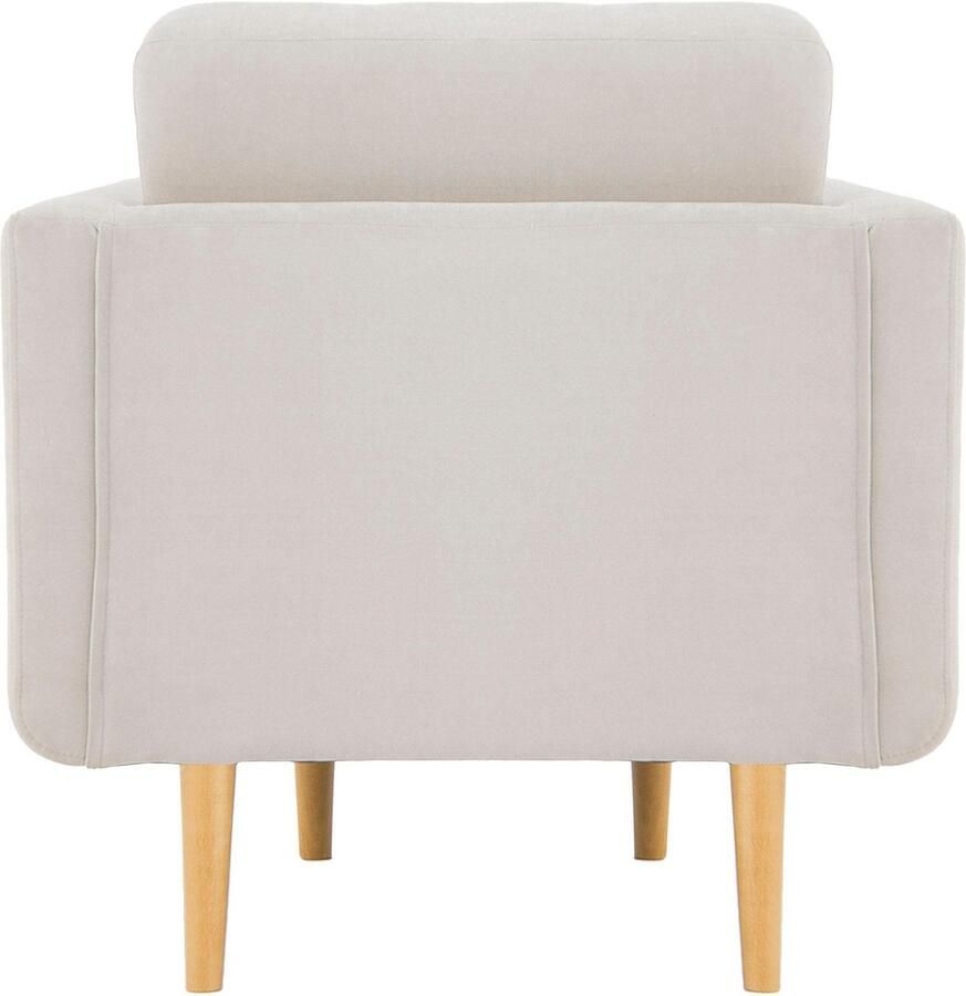 Home affaire Fauteuil Brest met capitonnage en stiksels achter strak design