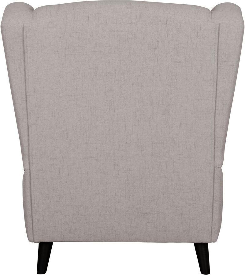 Home affaire Fauteuil Ohrensessel CHISTELLE optioneel met poef met golfondersteuning afmetingen: b d h: 81 87 99 cm