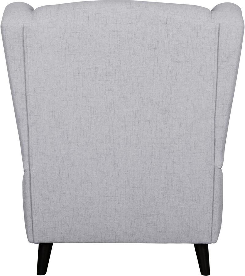 Home affaire Fauteuil Ohrensessel CHISTELLE optioneel met poef met golfondersteuning afmetingen: b d h: 81 87 99 cm